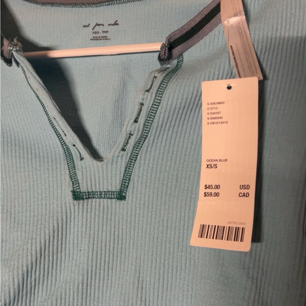 Urban Outfitters Ocean Blue Long Sleeve Tee